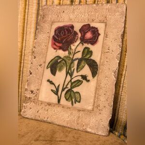 Floral Stone Art with 🌹